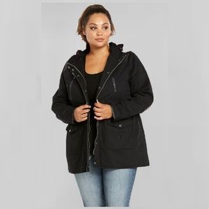 TORRID BLACK ANORKA WINTER JACKET COAT